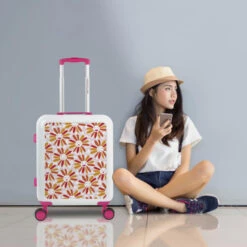 Maleta Cabina Agatha Ruiz De La Prada Happiness -Almacenamiento De Viaje margaritas sku 16606795 16340204 xxl