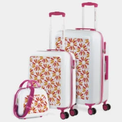 Agatha Ruiz De La Prada Juego De Maletas 50/60Cm Y Neceser -Almacenamiento De Viaje margaritas sku 16648168 26340202 xxl