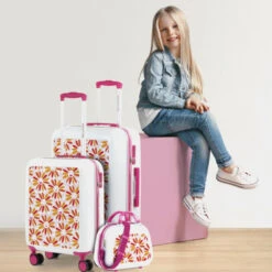 Agatha Ruiz De La Prada Juego De Maletas 50/60Cm Y Neceser -Almacenamiento De Viaje margaritas sku 16648168 26350968 xxl
