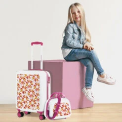 Maleta Cabina Y Neceser Agatha Ruiz De La Prada Happiness -Almacenamiento De Viaje margaritas sku 16648176 19220269 xxl