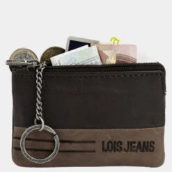 Monedero De Hombre Lois Dutton Color En Piel Con Rfid Y Llavero -Almacenamiento De Viaje marron oscuro marron sku 16062260 26550759 xxl