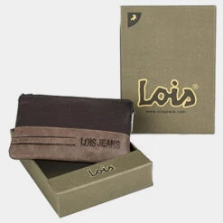 Monedero De Hombre Lois Dutton Color En Piel Con Rfid Y Llavero -Almacenamiento De Viaje marron oscuro marron sku 16062260 26560821 xxl