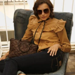 Bolso Shopper Con Bandolera Lois Dewey -Almacenamiento De Viaje marron oscuro sku 16512487 46310816 xxl