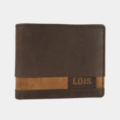 Cartera De Piel De Hombre Lois Dayton En Piel -Almacenamiento De Viaje marron tan sku 16667233 26510679 xxl