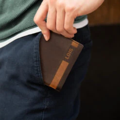 Cartera De Piel De Hombre Lois Dayton En Piel -Almacenamiento De Viaje marron tan sku 16667233 26520896 xxl