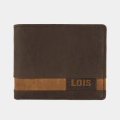 Cartera De Piel De Hombre Lois Dayton En Piel -Almacenamiento De Viaje marron tan sku 16667233 26560692 xxl