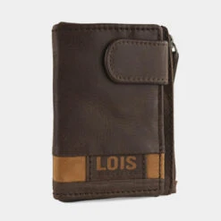 Cartera-Tarjetero De Piel De Hombre Lois Dayton En Piel -Almacenamiento De Viaje marron tan sku 16667237 29270378 xxl