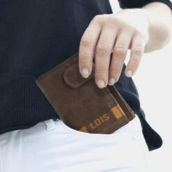 Cartera-Tarjetero De Piel De Hombre Lois Dayton En Piel -Almacenamiento De Viaje marron tan sku 16667237 29280830 xxl