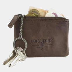 Cartera-Tarjetero De Piel De Hombre Lois Dayton En Piel -Almacenamiento De Viaje marron tan sku 16667237 29310282 xxl