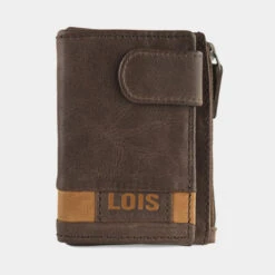 Cartera-Tarjetero De Piel De Hombre Lois Dayton En Piel -Almacenamiento De Viaje marron tan sku 16667237 29320564 xxl