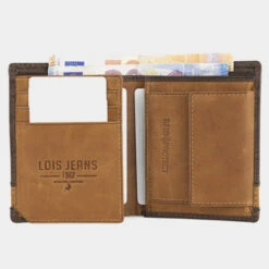 Cartera De Piel De Hombre Lois Dayton En Piel -Almacenamiento De Viaje marron tan sku 16667243 33370528 xxl