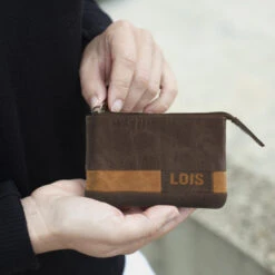 Monedero De Piel Lois Dayton -Almacenamiento De Viaje marron tan sku 16667245 13440467 xxl