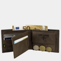Cartera De Hombre Lois Knight Color En Piel Con Rfid -Almacenamiento De Viaje marron sku 16041957 48570725 xxl