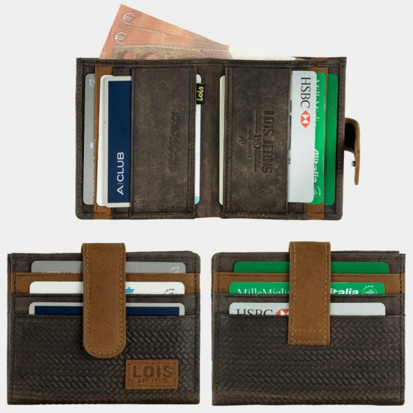 Tarjetero/Billetero De Hombre Lois De La Colección Davidson En Piel Genuina 10 Tarjetero/Billetero De Hombre Lois De La Colección Davidson En Piel Genuina - Imagen 8