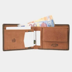 Cartera De Hombre Lois De La Colección Hewitt En Piel Genuina -Almacenamiento De Viaje marron sku 16042002 06030605 xxl