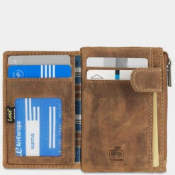 Cartera/Monedero De Hombre Lois Brock En Piel -Almacenamiento De Viaje marron sku 16042025 13270433 xxl