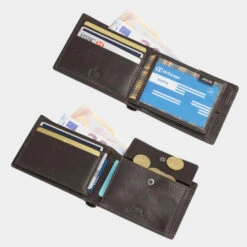 Cartera De Hombre Jaslen Billeteros Piel Jaslen En Piel -Almacenamiento De Viaje marron sku 16042072 18320149 xxl