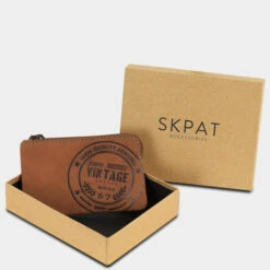 Monedero De Hombre Skpat Vintage En Piel -Almacenamiento De Viaje marron sku 16042096 33530755 xxl