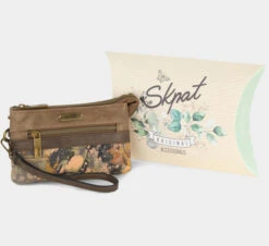 Cartera De Mano Triple De Mujer Skpat Florencia En Lona/Poliester/Polipiel -Almacenamiento De Viaje marron sku 16042453 25330974 xxl