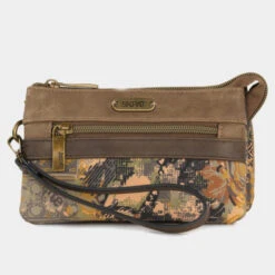 Cartera De Mano Triple De Mujer Skpat Florencia En Lona/Poliester/Polipiel -Almacenamiento De Viaje marron sku 16042453 25350034 xxl