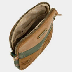 Bolso Para Móvil Con Bandolera De Mujer Skpat Colección Lorette En Nylon/Polipiel -Almacenamiento De Viaje marron sku 16064725 26360954 xxl