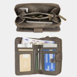 Cartera Estampada Con Bordados Mujer Lois Atuk Color -Almacenamiento De Viaje marron sku 16091408 51120360 xxl