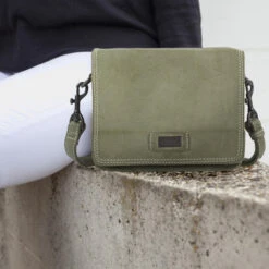 Bolso Bandolera Piel Lois Whitney -Almacenamiento De Viaje menta sku 16234432 33320610 xxl