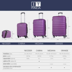 Maleta 70Cm Itaca Simoa -Almacenamiento De Viaje morado sku 16065129 20060458 xxl