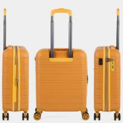 Juego De Maletas (Cabina Y Grande) San Marino En Abs Extensibles Con Capacidad De 152L Con Tsa -Almacenamiento De Viaje mostaza tornasolado sku 16041891 42060736 xxl