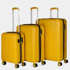 Lois Juego De Maletas (Cabina, Mediana Y Grande) Estocolmo Rígidas De Abs Con Capacidad De 170L -Almacenamiento De Viaje mostaza sku 16428097 59040209 xxl