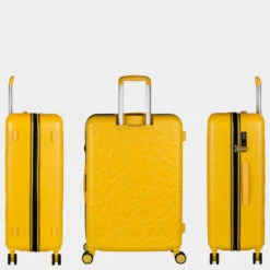 Maleta Grande Rígida Lois Modelo Zion Con Capacidad De 86 L Color -Almacenamiento De Viaje mostaza sku 16428123 17560139 xxl