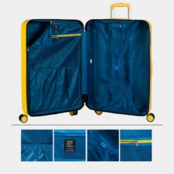 Maleta Grande Rígida Lois Modelo Zion Con Capacidad De 86 L Color -Almacenamiento De Viaje mostaza sku 16428123 17570442 xxl
