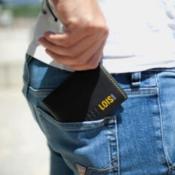 Cartera De Hombre Lois Temple En Piel 18 Cartera De Hombre Lois Temple En Piel -Almacenamiento De Viaje negro amarillo sku 16042222 16500156 xxl