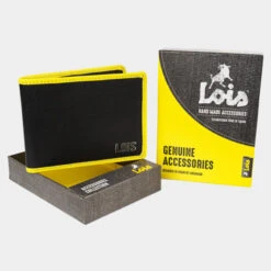 Cartera De Piel De Hombre Lois Davis En Piel -Almacenamiento De Viaje negro amarillo sku 16512444 04540584 xxl