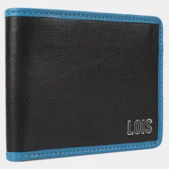 Cartera De Piel De Hombre Lois Davis En Piel -Almacenamiento De Viaje negro azul sku 16512445 04560763 xxl