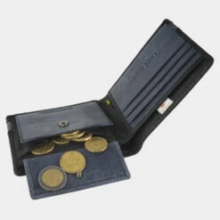 Cartera De Piel De Hombre Lois Dayton En Piel -Almacenamiento De Viaje negro azul sku 16667232 26490142 xxl