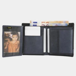 Cartera De Piel De Hombre Lois Dayton En Piel -Almacenamiento De Viaje negro azul sku 16667242 33320289 xxl