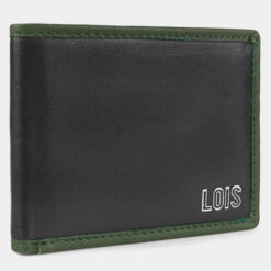 Cartera De Piel De Hombre Lois Davis En Piel -Almacenamiento De Viaje negro kaki sku 16512446 05020462 xxl