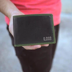 Cartera De Piel De Hombre Lois Davis En Piel -Almacenamiento De Viaje negro kaki sku 16512446 05030562 xxl