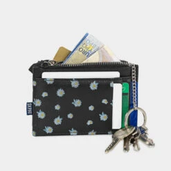 Monedero-Tajetero-Llavero Skpat Lucerna -Almacenamiento De Viaje negro margaritas sku 16106975 14290373 xxl