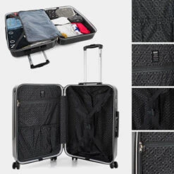 Juego De Maletas 50/60Cm Y Neceser Skpat Niza 10 Juego De Maletas 50/60Cm Y Neceser Skpat Niza -Almacenamiento De Viaje negro margaritas sku 16648182 31080747 xxl