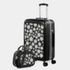 Maletas Mediana Niza Rigida Con Capacidad De L -Almacenamiento De Viaje negro margaritas sku 16648190 34450186 xxl