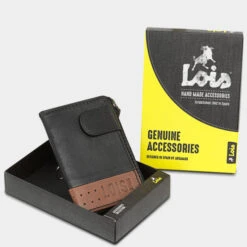 Cartera/Monedero De Hombre Lois Durham En Piel -Almacenamiento De Viaje negro tan sku 16042214 03500973 xxl