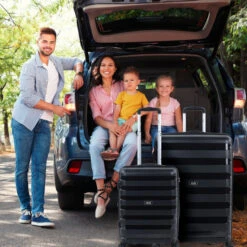 Set De 2 Maletas Trolleys Polipropileno Roma Rígidas Capacidad De 146 L + Extensible 23 Set De 2 Maletas Trolleys Polipropileno Roma Rígidas Capacidad De 146 L + Extensible -Almacenamiento De Viaje negro sku 16041844 44250324 xxl