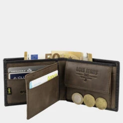 Cartera De Hombre Lois Knight Color En Piel Con Rfid -Almacenamiento De Viaje negro sku 16041956 48510546 xxl