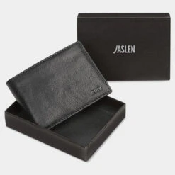 Cartera De Hombre Jaslen Billeteros Piel Jaslen En Piel -Almacenamiento De Viaje negro sku 16042071 18260347 xxl