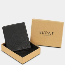 Cartera De Hombre Skpat Vintage En Piel -Almacenamiento De Viaje negro sku 16042104 14250224 xxl