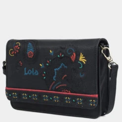 Bolso Bandolera De Mujer Lois Redwood Color En Piel Pu