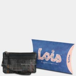 Monedero Triple De Mujer Lois Galatea En Polipiel -Almacenamiento De Viaje negro sku 16042341 41310271 xxl