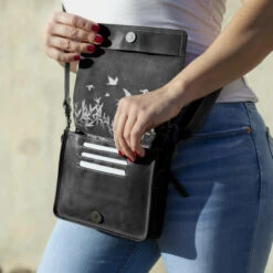 Bolso Bandolera Piel Lois Whitney -Almacenamiento De Viaje negro sku 16144179 33140915 xxl